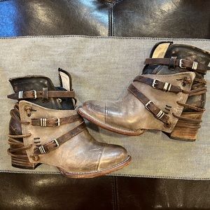 Worn 3 times. Freebird Crue booties
